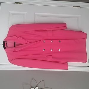 Boohoo Hot Pink Double Breasted Blazer Dress - Size 12